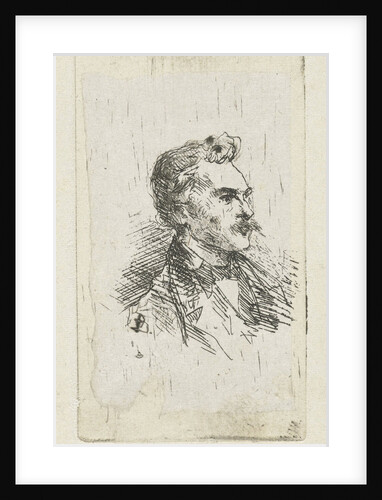 Portrait of artist Frederik Hendrik Weissenbruch by Bernardus Johannes Blommers