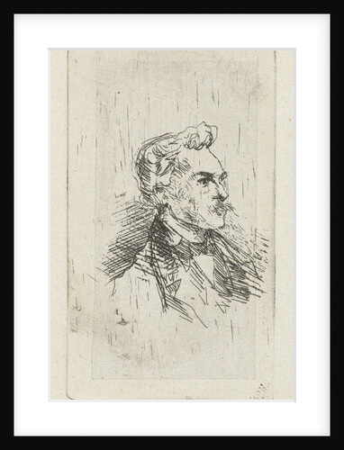 Portrait of artist Frederik Hendrik Weissenbruch by Bernardus Johannes Blommers