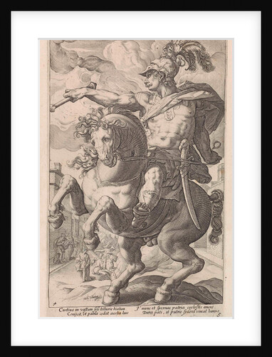 Marcus Curtius on horseback by Franco Estius