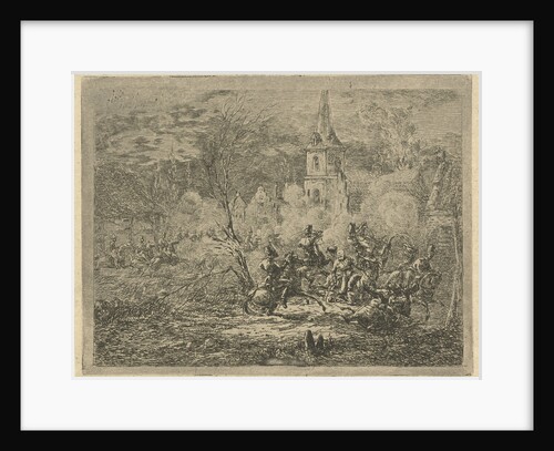 Conquest of a village by Gerardus Emaus de Micault