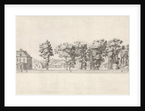 View of the house of Huygens on the Plein in The Hague by Theodor Matham