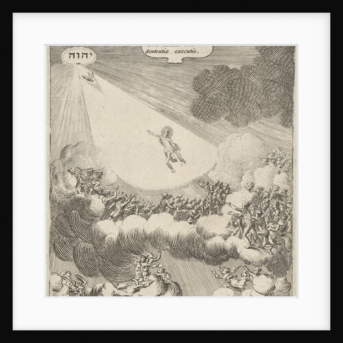 The elect are with the help of angels, back to Christ, directed upwards by Gillis van Scheyndel I