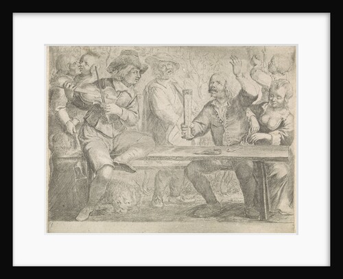 Musicians and drink in a tavern by Jan Miense Molenaer
