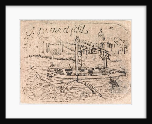 Fisherman in his boat by Isaac Walraven