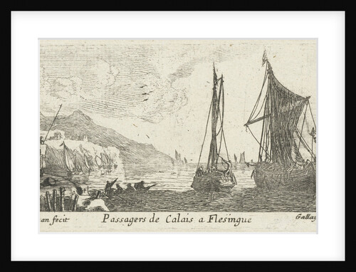 Spring Vessels between Calais and Flushing, Vlissingen by Pierre Gallays