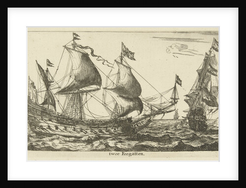 Two Dutch frigates by Reinier Nooms