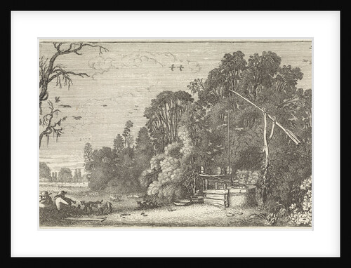 Trees Empire landscape with a well by Jan van de Velde II