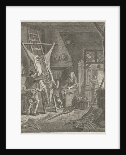 Peasant Interior with carcass by Jacob Louys