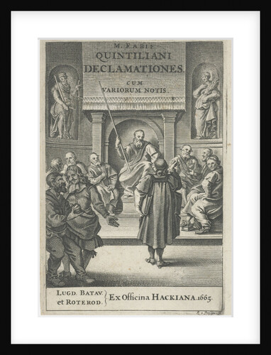 Church interior with clergy by Franciscus Hackius