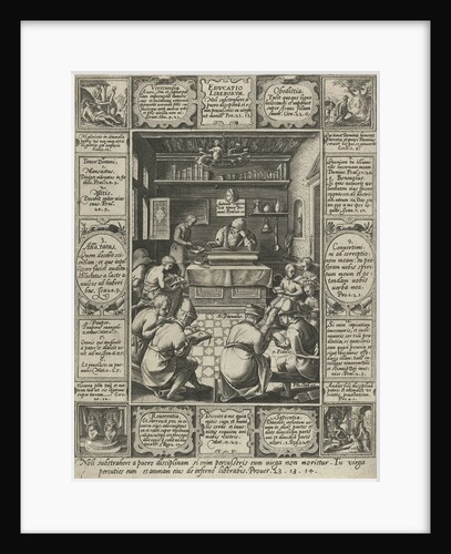 Education of children by Hendrick Goltzius