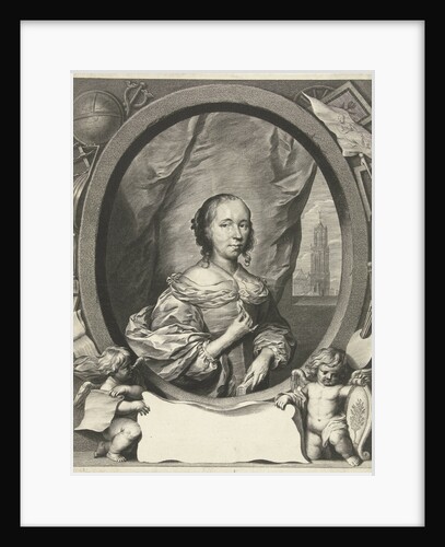 Portrait of Anna Maria van Schurman by Cornelis Janssens van Ceulen