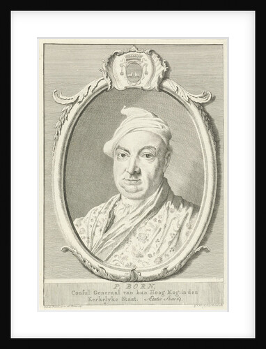 Portrait of P Born by Cornelis van Noorde
