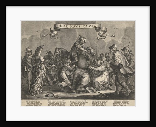 Allegory with horse poop gold pieces, ca 1650 by Rombout van den Hoeye