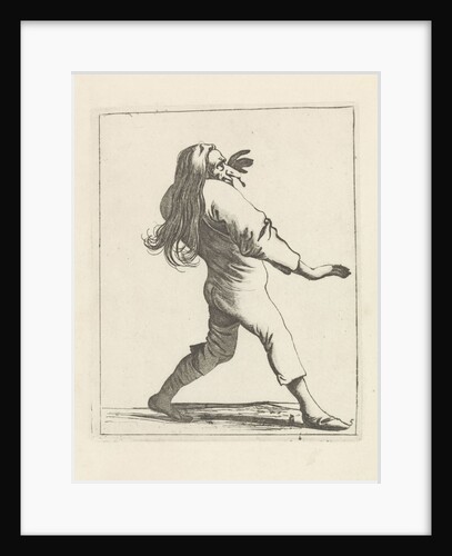 Long-haired man with snottebel by Frederik de Wit