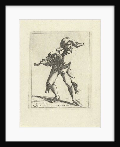Jester with a violin by Frederik de Wit