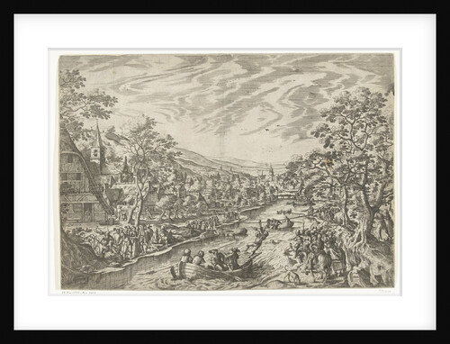 The draw for the goose by Hans Bol