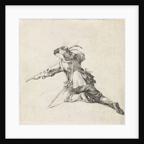 Soldier with rifle left by Philips Wouwerman