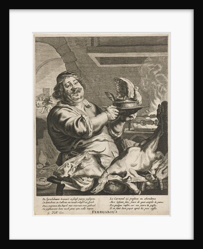 Cook with pie by Joachim von Sandrart