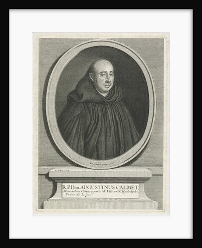 Portrait of the theologian Antoine Augustin Calmet by Nicolas Pitau II