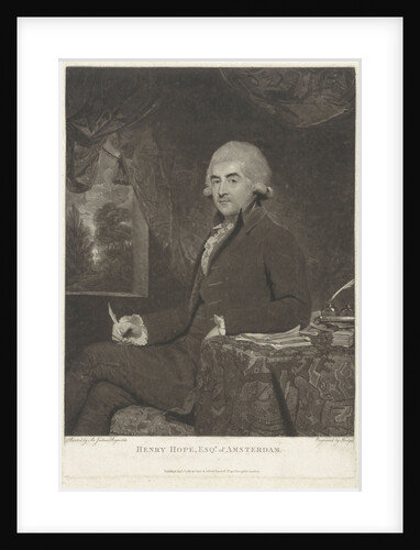 Portrait of Henry Hope by John & Josiah Boydell