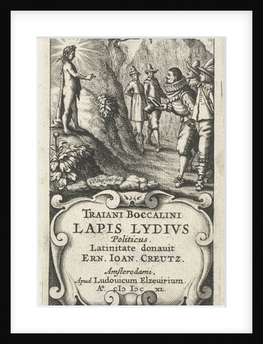 Three men bow to Apollo by Lowijs Elzevier III