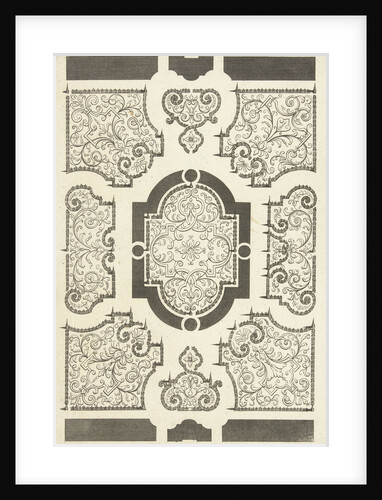 Plan of garden with nine parterres, Daniël Marot I by Anonymous