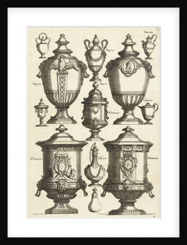 Twelve designs for goldsmiths, Daniël Marot (I) by Anonymous