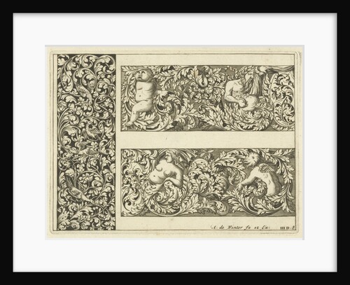Vertical panel and two friezes, Anthonie de Winter by Anonymous