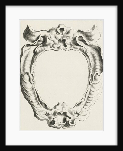 Cartouche with lobe ornament with big ears by Clement de Jonghe