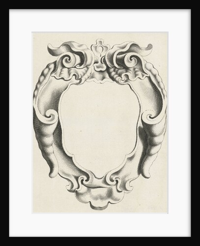 Cartouche with lobe ornament whose edges curl inwards, Michael Mosijn, Gerbrand van den Eeckhout by Clement de Jonghe