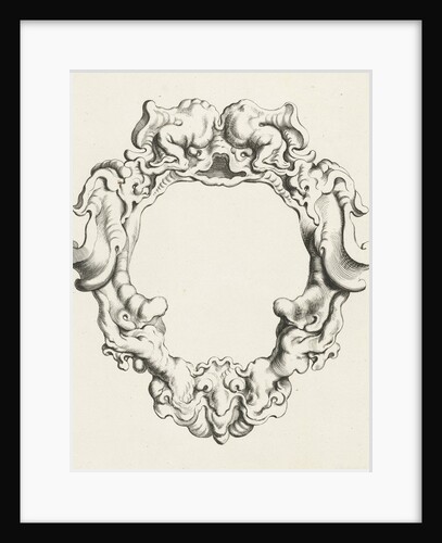 Cartouche with lobe ornament, the top two samples by Clement de Jonghe