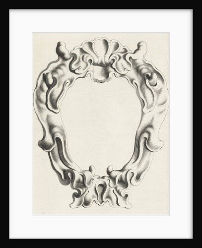 Cartouche with lobe ornament, a top shell shape by Clement de Jonghe