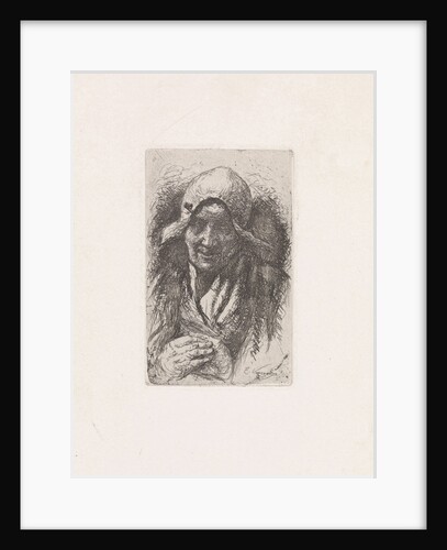 Peasant woman with folded hands by Elchanon Verveer