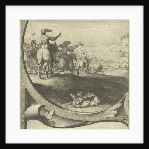 Siege of Breda (leaf with riders) by Jan Gerritsz. van Bronchorst