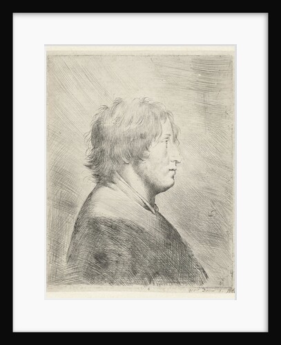 Portrait of a man in profile to the right by Pieter Fransz. de Grebber