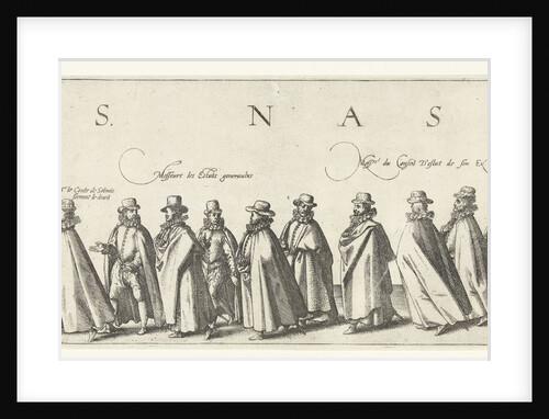 Funeral procession of William of Orange, page 11 by Willem Janszoon Blaeu