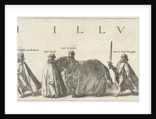 Funeral procession of William of Orange, page 8 by Willem Janszoon Blaeu
