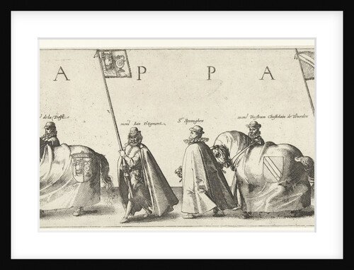 Funeral procession of William of Orange, page 3 by Willem Janszoon Blaeu