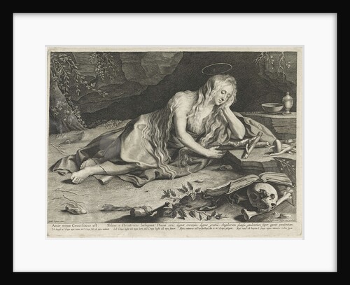 Penitent Mary Magdalene in a cave by Lucas Vorsterman I