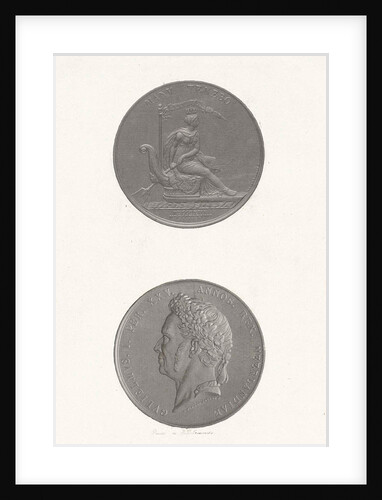 The front and back of a coin to commemorate the 25th anniversary of King William I by Jan Dam Steuerwald