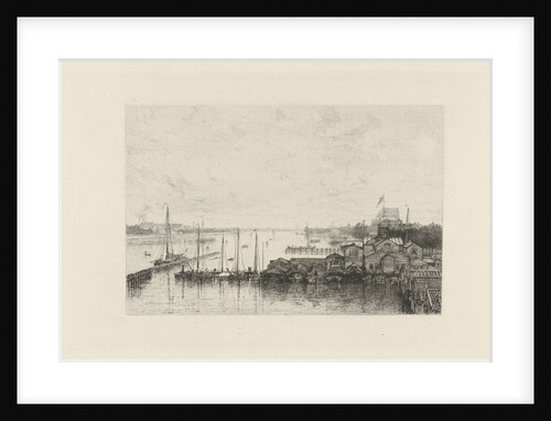 View of the buildings of the rowing club De Hoop by Johan Conrad Greive