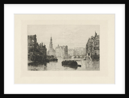 View Munt Tower in Amsterdam by Johan Conrad Greive