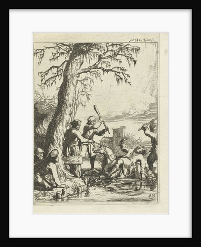 Count Willem II in Hoogwoud by falls through the ice