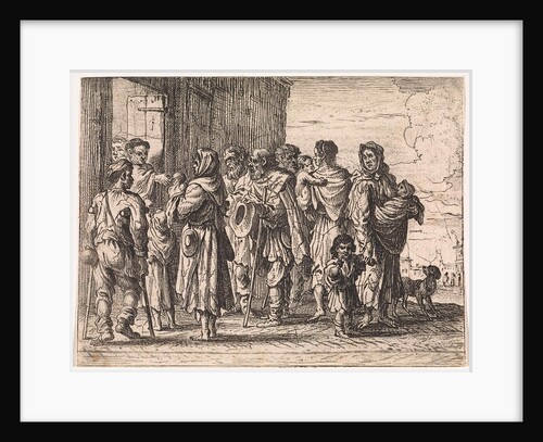 Beggars for a monastery by Cornelis de Wael