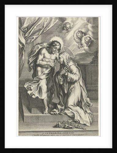 Christ and St. Catherine of Siena by Cornelis Galle II