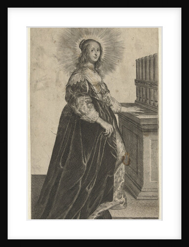Saint Cecilia with organ by Pieter de Bailliu I