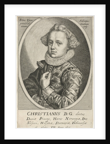 Portrait of Christian of Denmark and Norway by Adriaen Matham