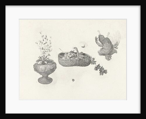 Woman with basket of fruit in your hand at the window by Gerard Dou