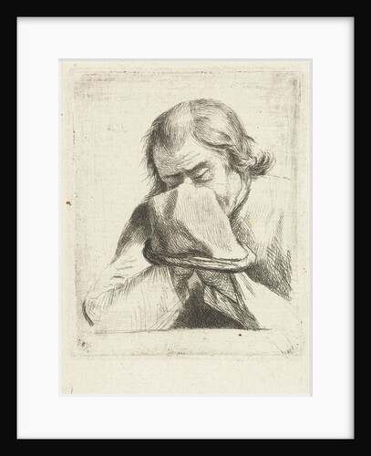 Praying man with hat by Louis Bernard Coclers