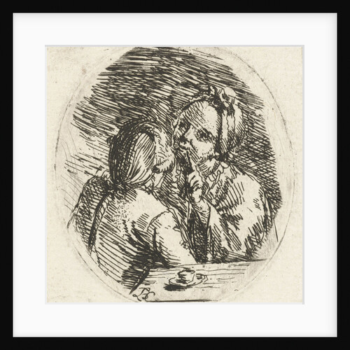 Man and woman in conversation by Louis Bernard Coclers